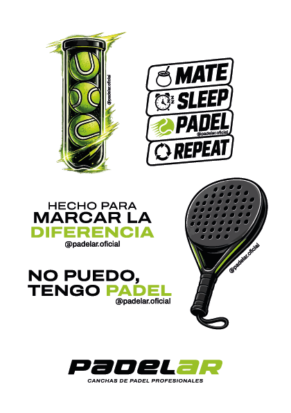 Stickers diseñados para Padelar